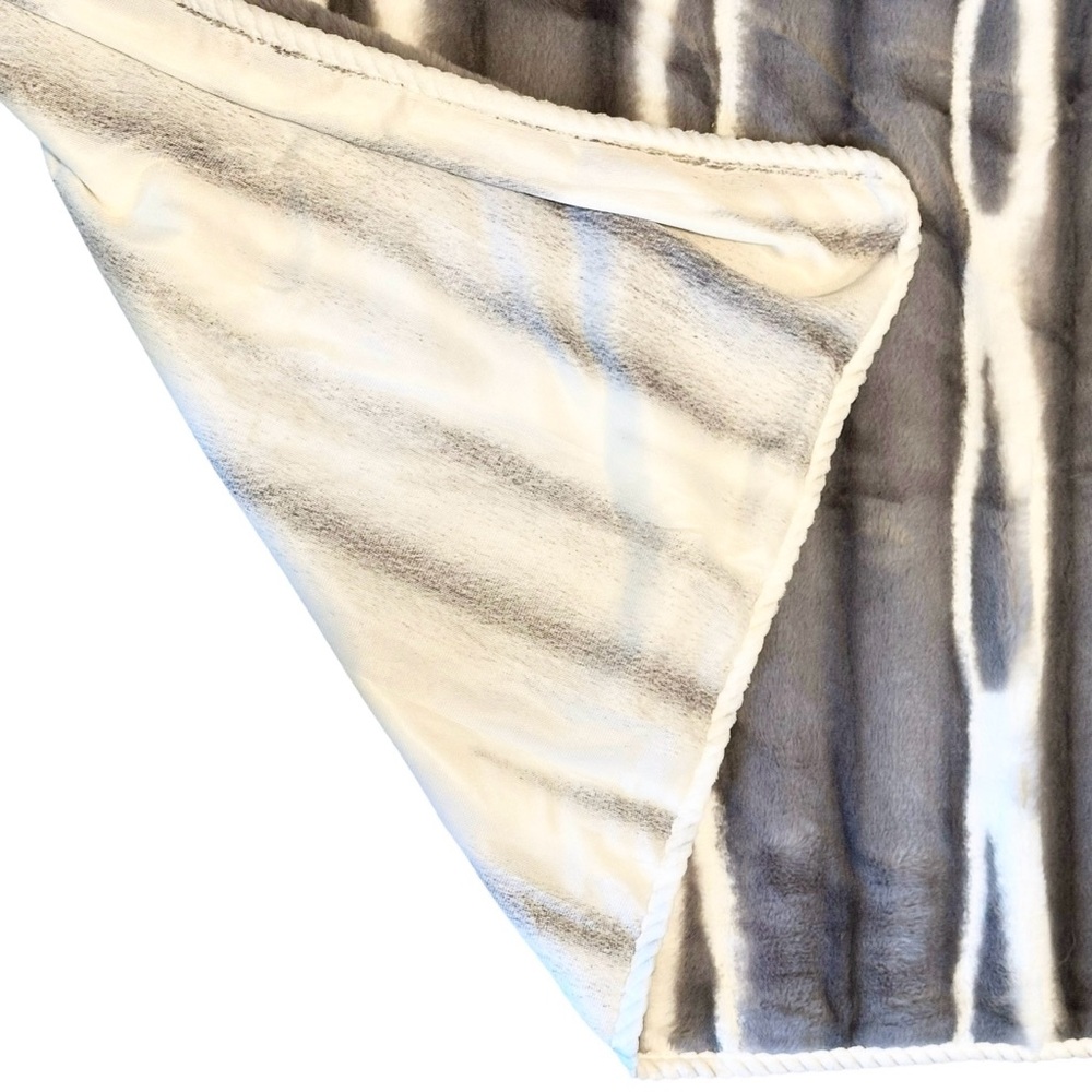 Blanket 72”x102” Bubble Faux Rabbit Fur 1300GSM Throw - Picture 5 of 8